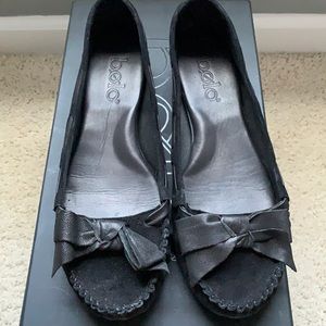 Bolo suede moccasin with bow detail